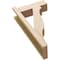 Ekena Millwork 5 1/2-in W x 14-in D x 26-in H Funston Block Rough Cedar Woodgrain TimberThane Outlooker, Primed Tan OUTUR055X14X26FST44RCPR - alternate 2